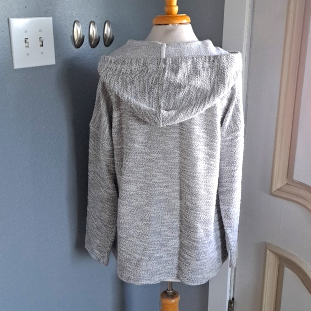 Metallic Knit Sweater With Hood Size L - Picture 4 of 5